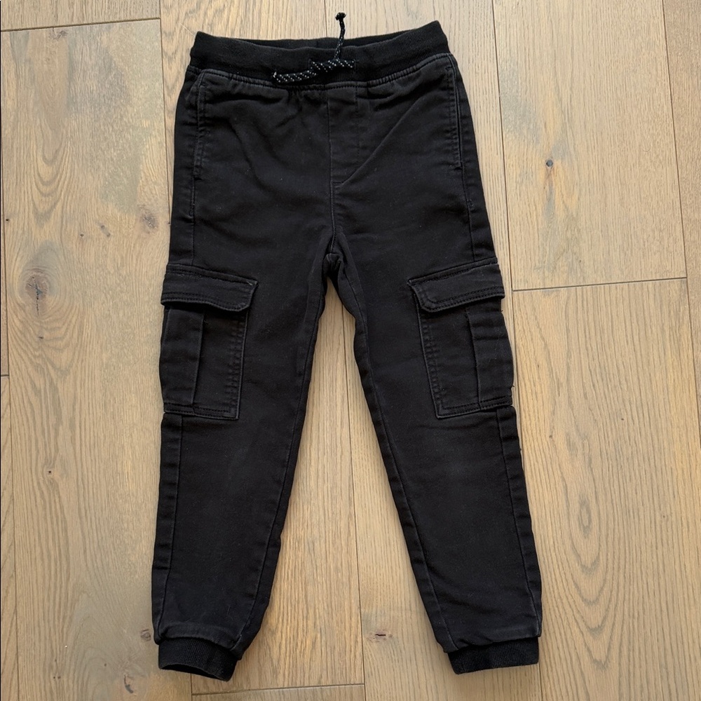 H&M Boys Black Cargo Pants